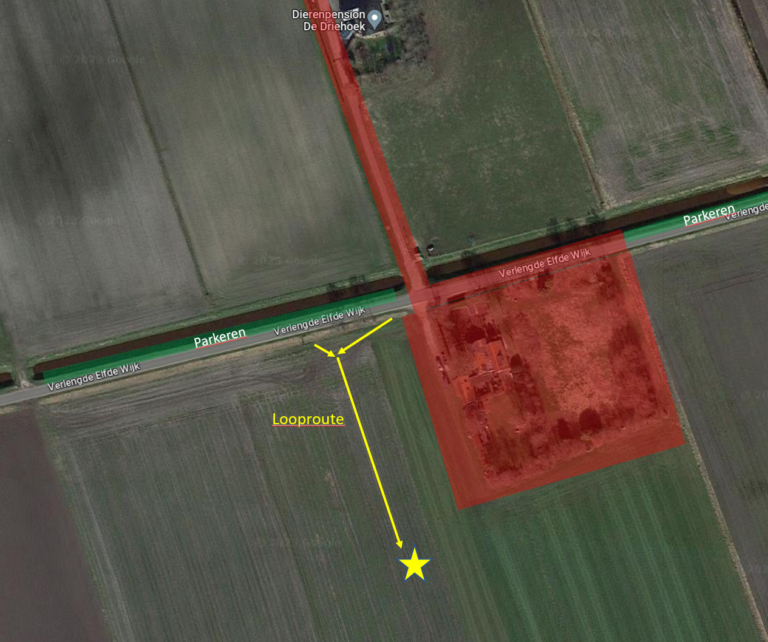 locatie en parkeren Eurofly paragliding